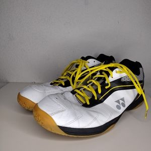 Yonex 65R white/black/yellow tennis shoes size 11
